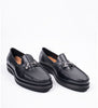 Hand welted Black Unlined Comfort Horsebit Slip-Ons