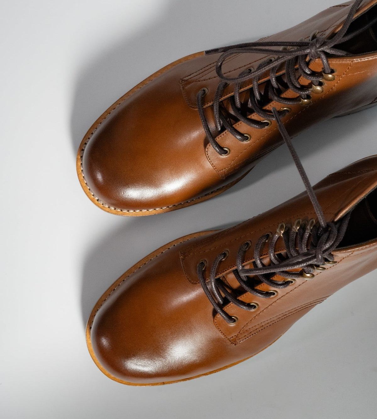 Goodyear Welted Tan Leather Work Boot
