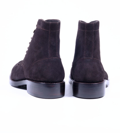 Hand Welted Classic Suede Split Toe Derby Boot