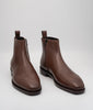 Hand Welted  Brown Crust Zipper Chelsea Boot