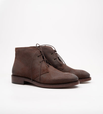 Hand-Welted Roughout Suede Leather Chukka Boot