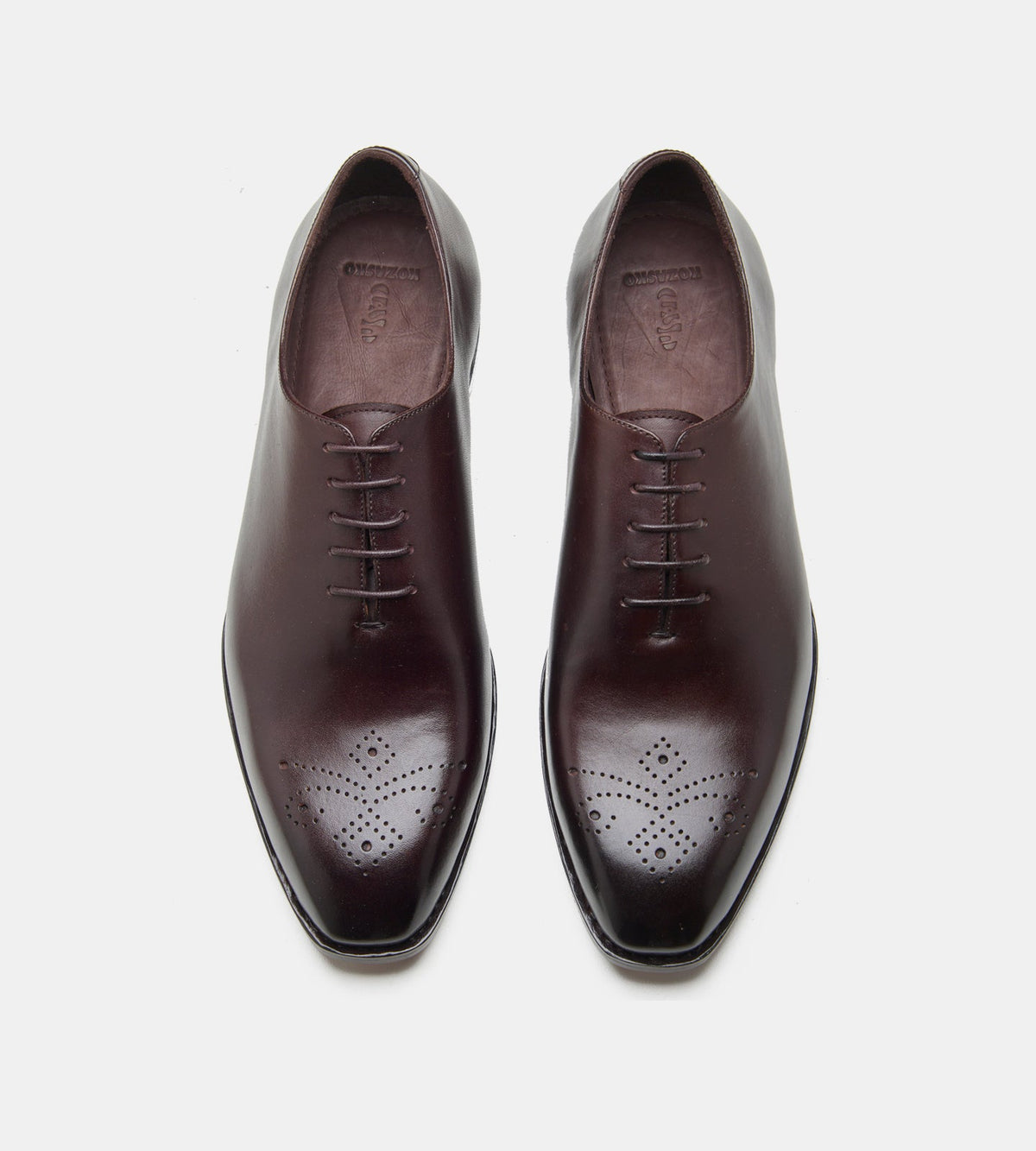 Goodyear Welted Chisel Toe Brown Wholecut Oxfords