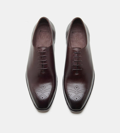 Goodyear Welted Chisel Toe Brown Wholecut Oxfords