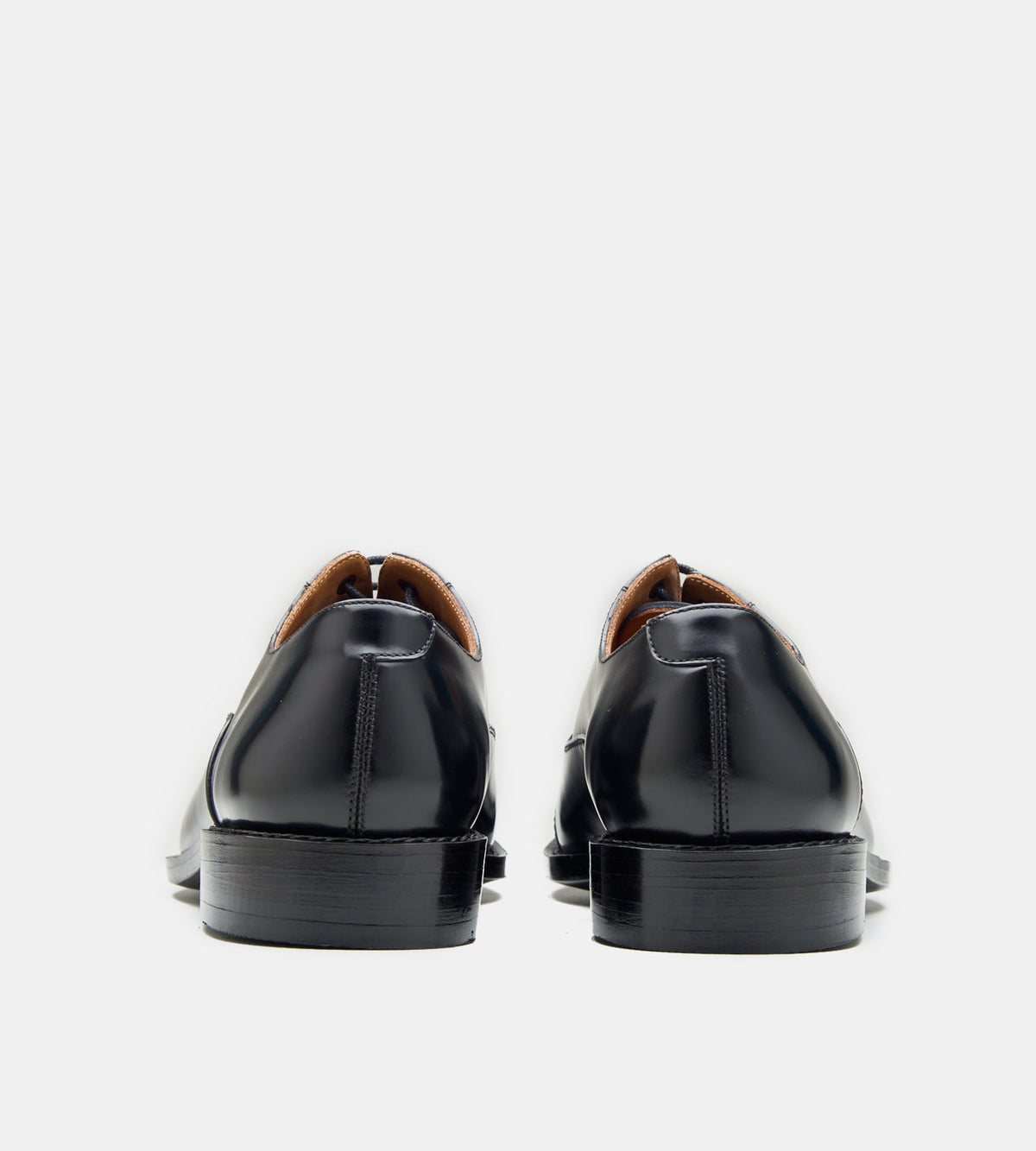 Hand Welted Black Michigan Full Grain Captoe Oxfords