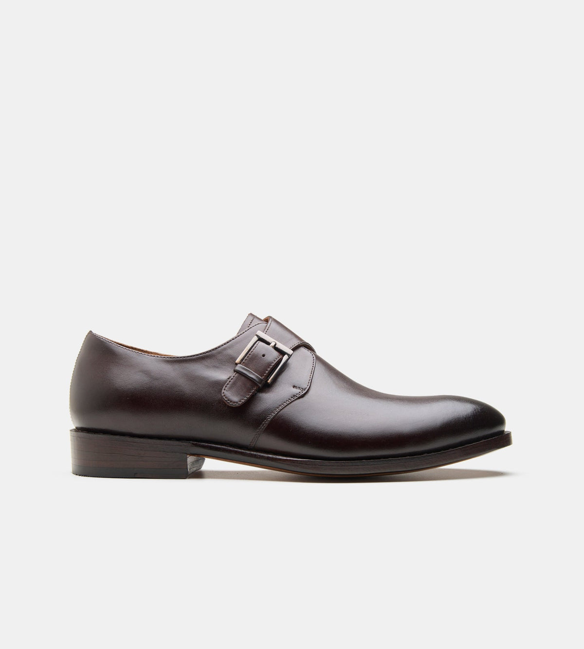 Goodyear Welted Dark Brown Single Strap Monks