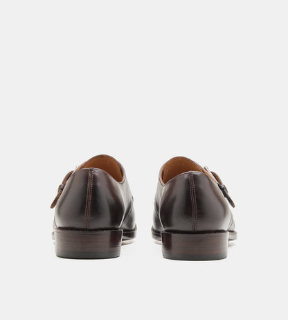 Goodyear Welted Dark Brown Single Strap Monks
