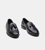 Hand Welted Black Belgian Tassel Loafer