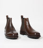 Hand Welted Brown Oiled Leather Chelsea Boot