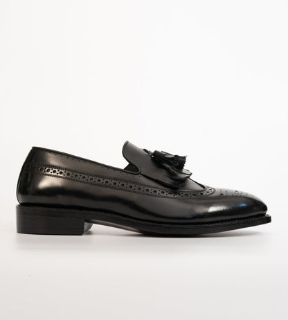 Handwelted Michigan Full Grain Brogue Tassel Loafer