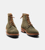Hand Welted Opera Conceria Olive Suede Captoe Boot