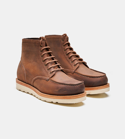 Goodyear Welted Oiled Leather Moctoe Boot