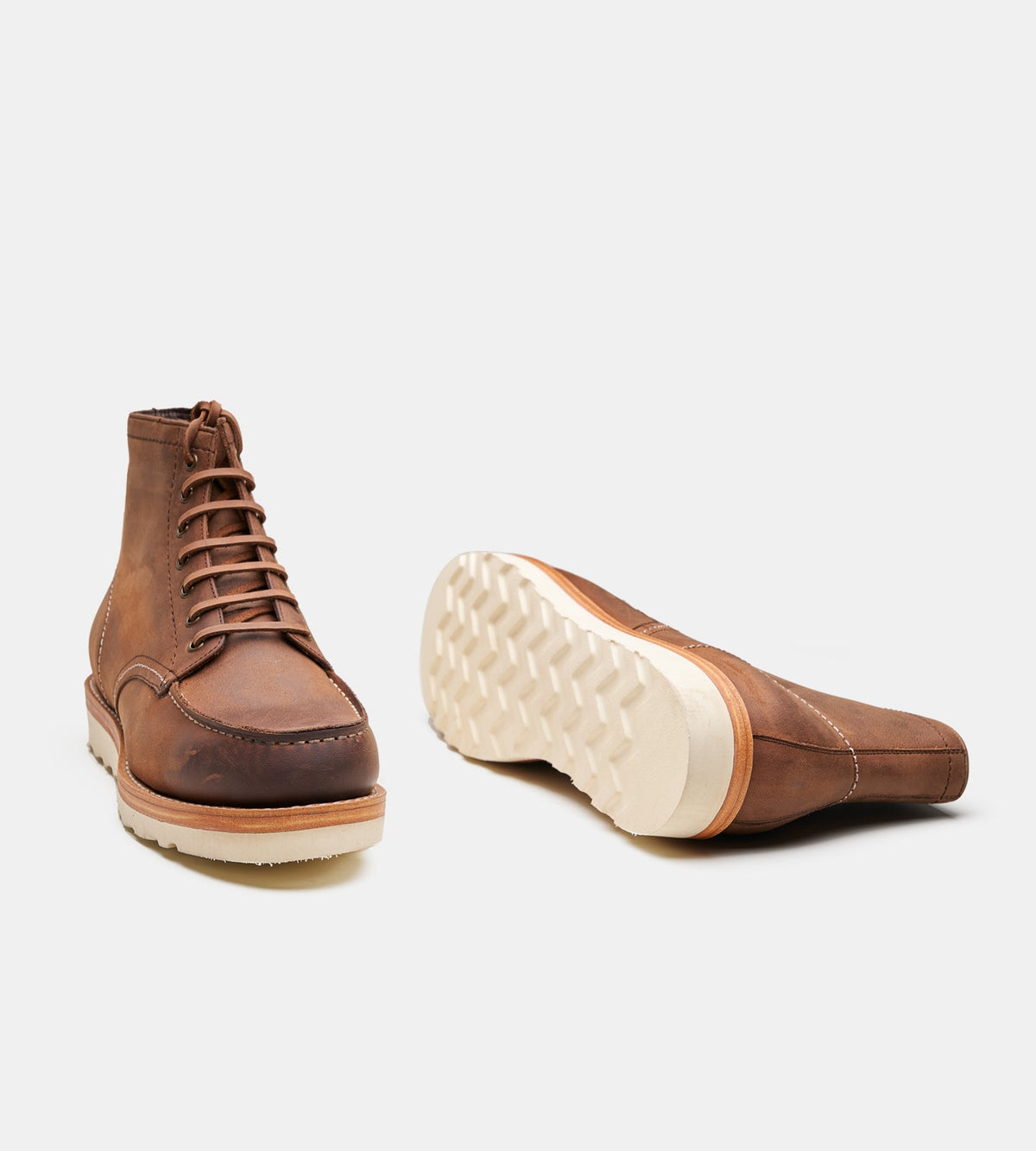 Goodyear Welted Oiled Leather Moctoe Boot
