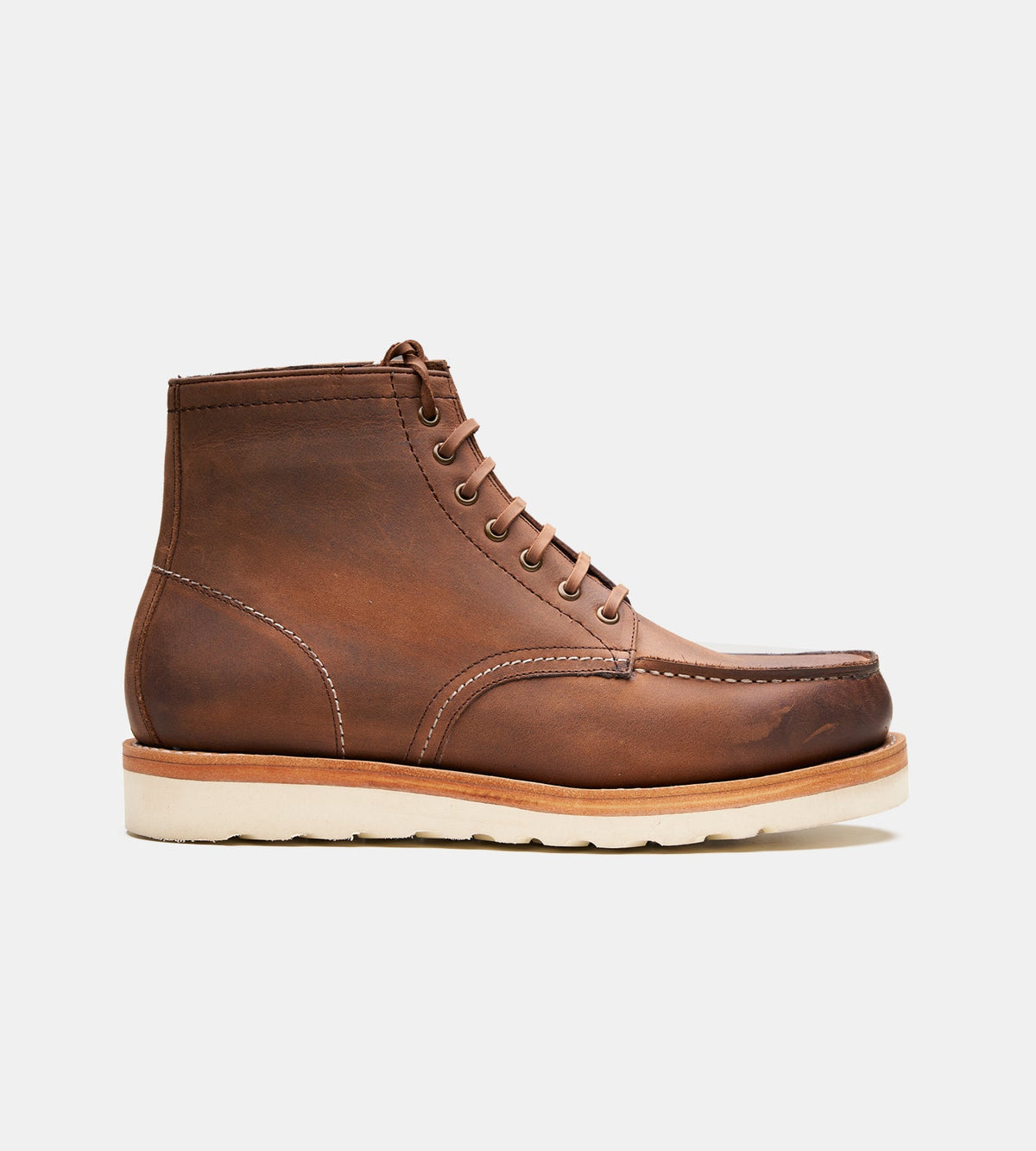Goodyear Welted Oiled Leather Moctoe Boot