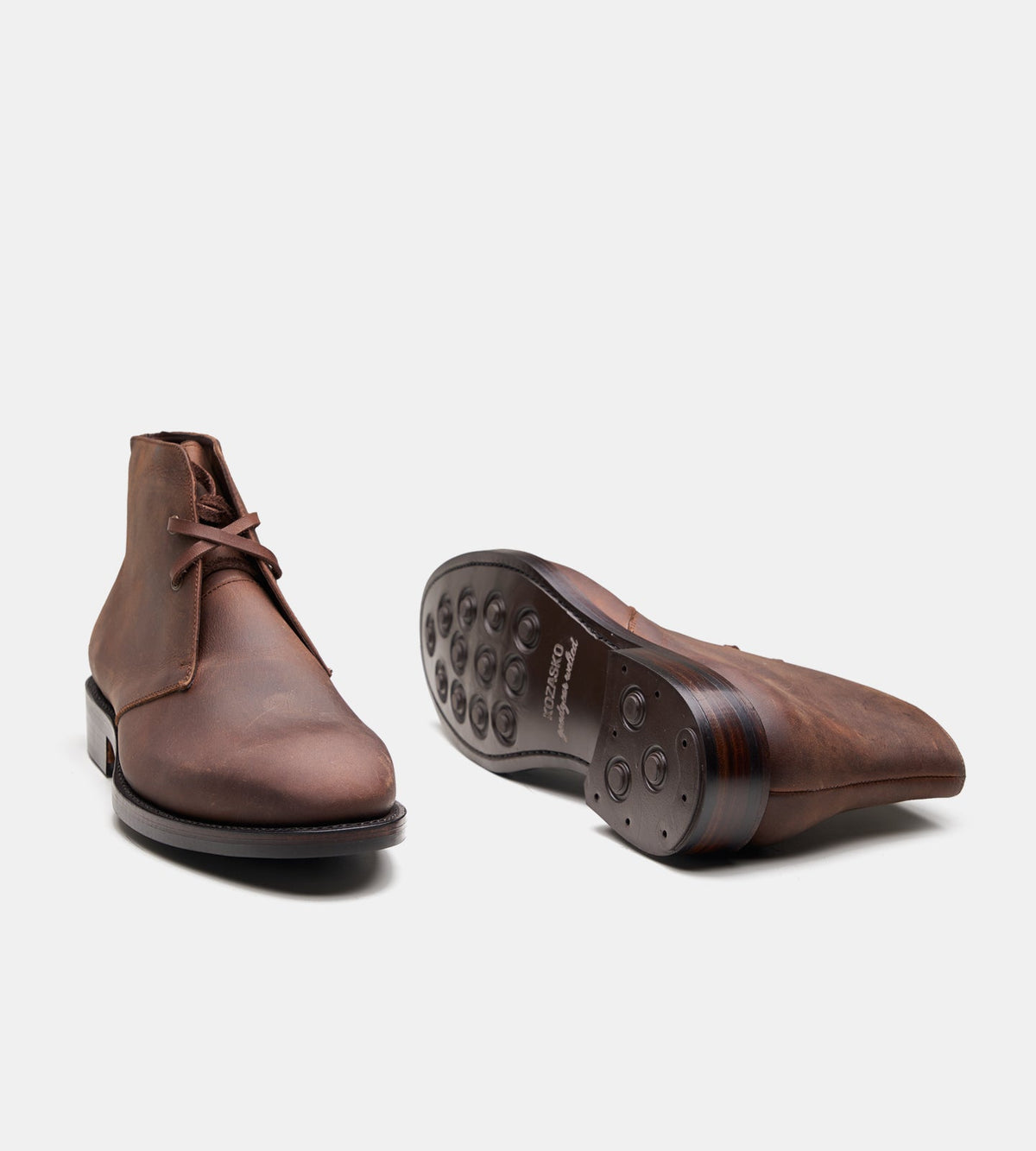 Hand-Welted Oiled Leather Chukka Boot
