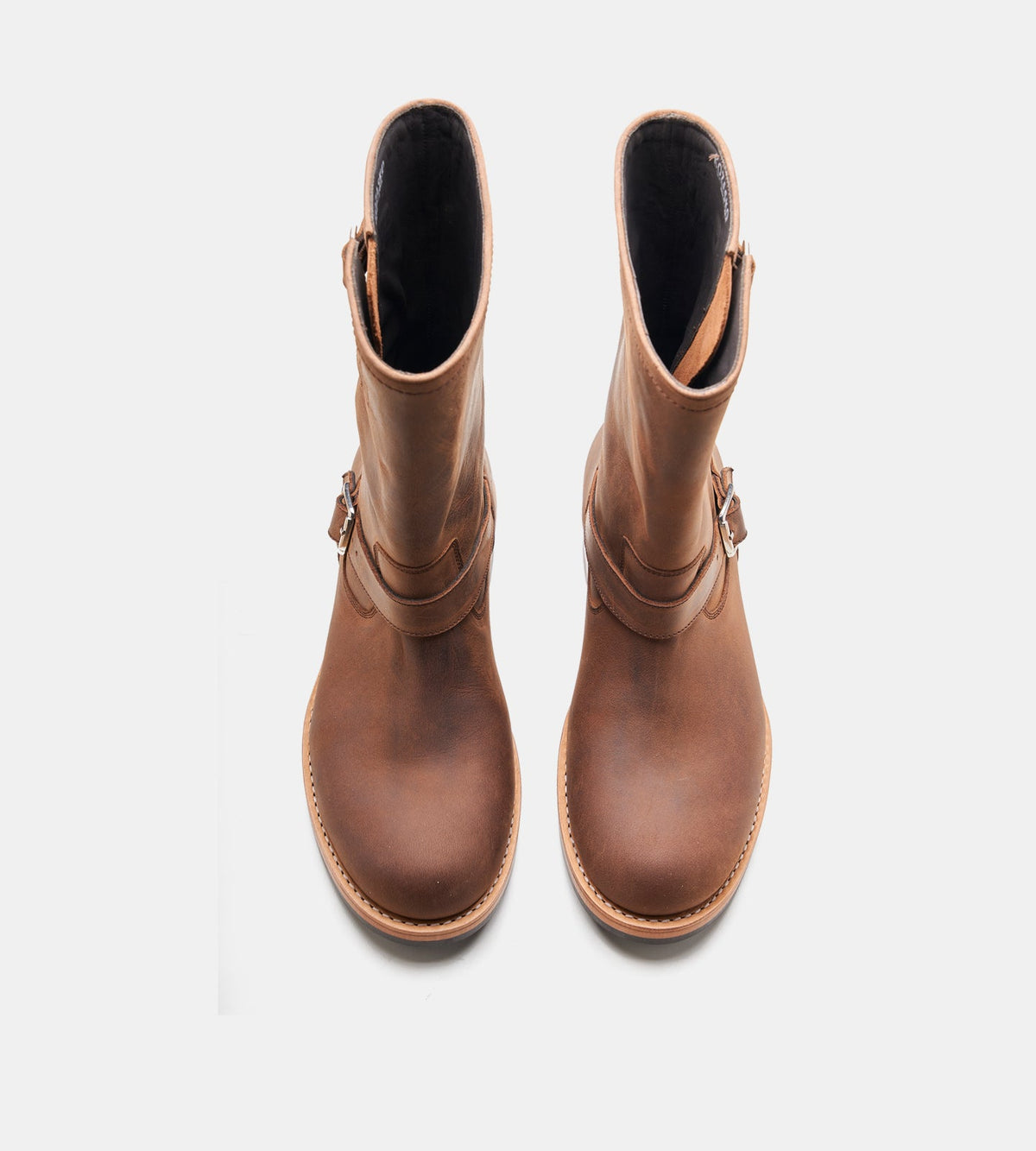 Handwelted Oil Pull up Leather Engineer Boots