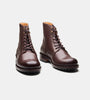 Hand Welted Brown Plain Toe Work Boot